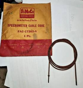 Fac-17262-a Fomoco Nos 1953-1955 Ford Truck 3 Speed Std Trans Speedometer Cable Core
