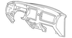 3l2z-1004320-bab Ford Genuine Instrument Panel