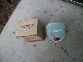 C0af-10970-c Ford 1960 Sunliner Skyliner Fairlane 500 Galaxie Rare Dash Nos Temperature Gauge
