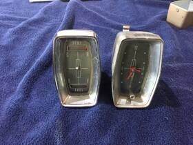C1vy-10883a Ford 1961 To 1963 Lincoln Continental Gage Pod Fuel Temp And Clock