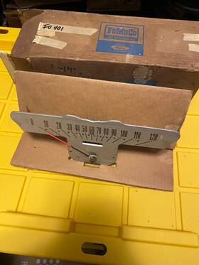 C4az-17255-a Ford 1964 Galaxie Nos 120 Mph Speedometer Showing 92k Miles Dash Panel Gauges