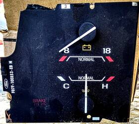 F07f-10e853-eb Ford 89-94 Explorer Ranger Bronco Ii Charging Voltage And Water Temperature Gauges