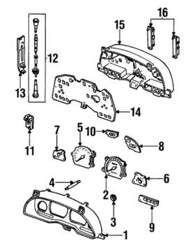 F7rz-10883-cb Ford Genuine Temp Gauge