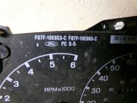 F87f-10e865-c Ford F87f- 10e853-c Instrument Cluster From 1998 Explorer May Work With 1999 And 2000 Explorers
