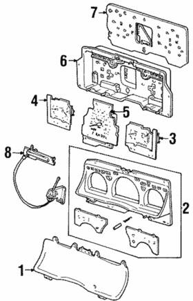 F8az-10883-ea Ford Genuine Temp Gauge