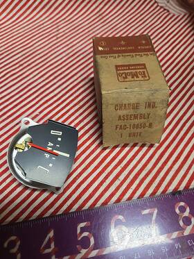 Fac-10850-b Ford Nos Ammeter Gauge For 1952-53 Cars Charging 1953