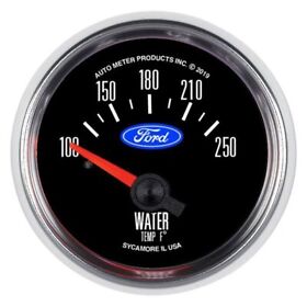 880822 Ford Masterpiece Air-core Series 2-1/16inch Water Temperature Gauge 100-250 F