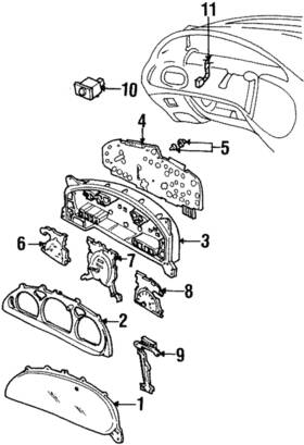 Xf1z-9305-aa Ford Genuine Fuel Gauge