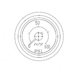 A22-39105-000 Freightliner Engine Oil Pressure Gauge 2.54 Inch Length For A22-39105-000 Freightliner Engine Oil Pressure Gauge 2.54 Inch Length For