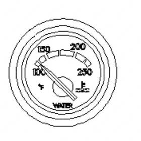 A22-39570-000 Freightliner Engine Coolant Temperature Gauge Water Electri For