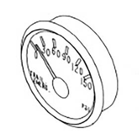 A22-71046-100 Freightliner Brake Pressure Gauge Air Instrument C For