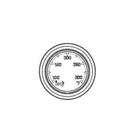 A2254076116 Freightliner Engine Oil Temperature Gauge 41.30 Mm Length For