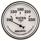 1237 Gauge 1 Water " Ii Temp 2 Elec 250 Autometer Tyme 16 White Prices