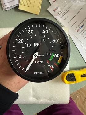 8dj67fbc1 Ge N2 Indcator Electrical Tachometer Mfr Ametek / Pn#