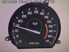 5659215 General Motors 1978-1979 Corvette New Reproduction L48 Tachometer Assembly 5300 Redline