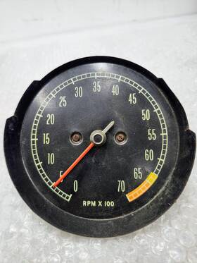 6412223 General Motors 65-67 C2 Corvette Tachometer Rpm Gauge Cluster Tach Oem 6500 Redline Un-tested