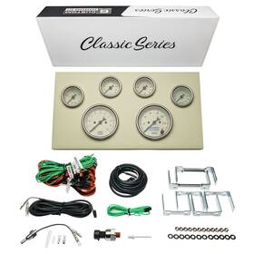 Gs-caw-6g-1 Glowshift Antique Classic Series 6-gauge Instrument Cluster Vintage Gauge Set