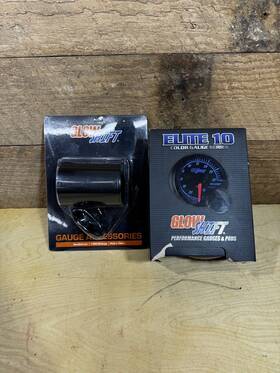 Gs-et01 Glowshift 60 Elite 10 Color 0-30 Psi Turbo Boost Gauge Meter With Housing