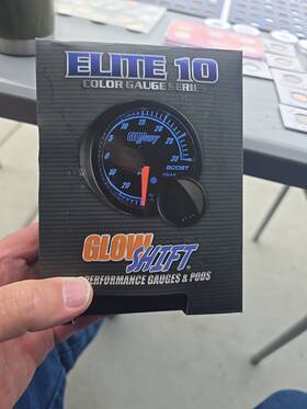 Gs-et04 Glowshift - Elite 10 Color Led Oil Pressure Gauge