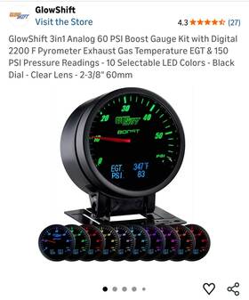 Gsu1lhd60 Glowshift 3-1 Gauge