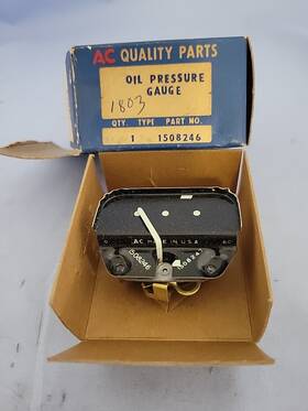 1508246 Gm 1960 - 65 Chevrolet Chevy Truck Nos Delco Oil Pressure Gauge 60lb
