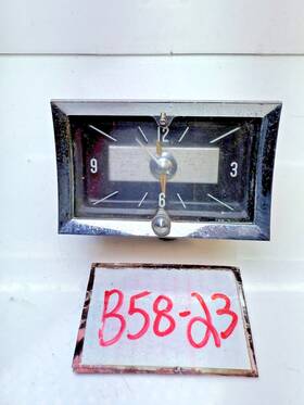 3733684 Gm Vintage Oem 1957 Chevrolet Bel Air 150 210 Nomad In-dash Clock Black 57 B58-23