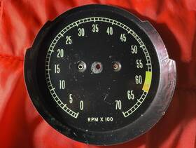 6412522 Gm Original 1965 1966 1967 Gauge Face Corvette Tachometer Rpm C2 6000 Redline