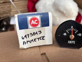 6473843 Gm Chevrolet Ac Delco 1970 71 72 Chevelle Ss El Camino Ammeter Voltmeter Gauge White