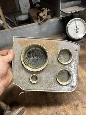1583831 Gmc Vintage Old 55-59 Truck Speedometer Oil Gauges Dash Cluster Parts
