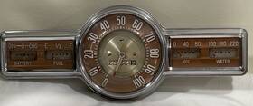 1569558 Gmc Pontiac Wow Mint 1948 Streamliner Torpedo Woody 5 Gauge Panel Dash Speedometer