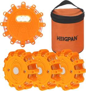 Gp904 Heigpan Hn004 Led Road Flares Emergency Light Kit 9 Glow Modes Strong Battery-4pack
