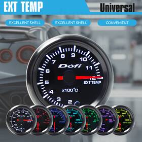 1102-1-ext Hlyb-auto-parts 2 Inch 52mm 7 Color Led Car Exhaust Gas Temp Gauge Pointer Egt Temperature Meter