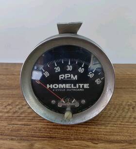 429370 Homelite Vintage Boat Rpm Gauge 4 Cycle Outboard