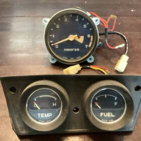 37200-634-673 Honda 73-79 Civic Temp Fuel Tach Cluster Gauge Oem 1974 1975 1976 1977 1978 1979