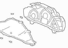 78100szba21 Honda 2009-2010 Pilot Speedometer Cluster Mph Oem