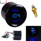 Hotsystem Car Motor Black 2 52mm Blue Digital Led Fahrenheit Water Temp Gauge 701806011428