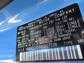 257-12063 Hyundai 2019 Kona Oe Speedometer Gauge Cluster 29k Miles