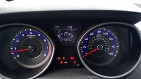 257-66039 Hyundai Speedometer Cluster Us Market Mph Sedan Korea Built Fits 14-16 Elantra 4521392