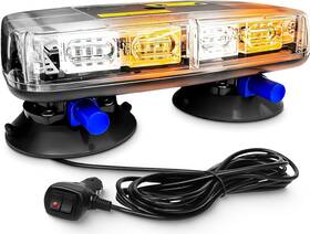 Fs-01 Integral Truck Roof Top Vacuum Cup Strobe Lights Compatible With Ford