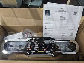 Ap20002 Intellitronix Universal Analog 6 Gauge Panel Chrome Billet Bezel