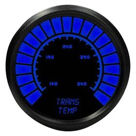 Intellitronix B9107b 2-1/16 Inch Led Analog Bargraph Transmission Oil Temperature Gauge Blue