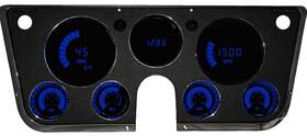Bg6003b Intellitronix 1967-72 Chevy/gmc Truck Digital Bar Gauge Cluster Blue