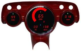 Dp1102r Intellitronix 1957 Bel Air Digital Gauge Red