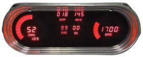 Dp8001r Intellitronix 1962-65 Chevy Ii/nova Digital Instrument Cluster With Red Led