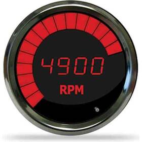 Ms9002r Intellitronix 2-1/16 Led Digital Tachometer 0-9900 Rpm Torch Red Chrome