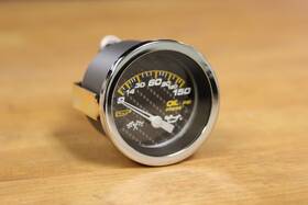 113018925cr Isp Vw Type 123 Bug Bus Ghia Carbon Fiber Race 150 Psi Oil Pressure Gauge 2-1/16