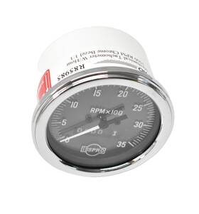 Isspro R85985 3.375 Inch Mechanical Tachometer Gauge 32500 Rpm W Hourmeter
