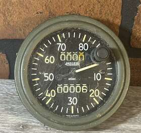 63895 Jaeger Vintage Speedometer Made In France Military Tank Vehicle