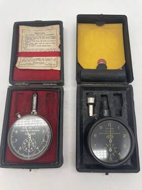 4050a Jaeger Watch Company Co Us Air Corps And Tetco Disk Speed Indicator Lot Of 2 4050a Jaeger Watch Company Co Us Air Corps And Tetco Disk Speed Indicator Lot Of 2