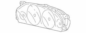 Jaguar C2s41341 Genuine Instrument Cluster